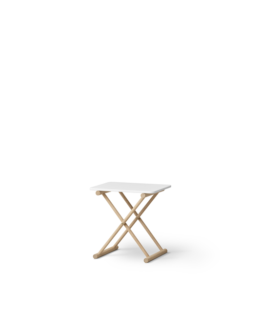 Oliver Furniture Camp Bed Table High – White and Oak