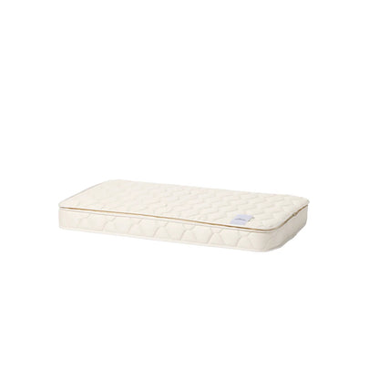 Rectangular quilted pad on a white background