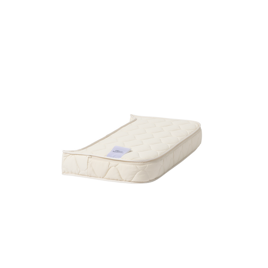 White mattress on a white background
