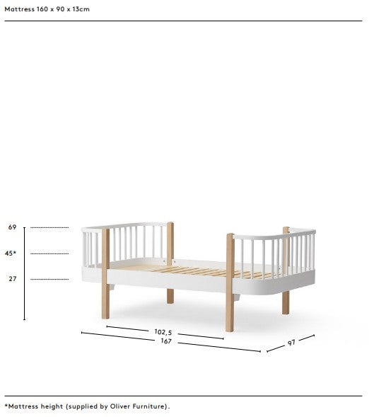 Oliver Furniture Wood Original Junior Bed - Oak