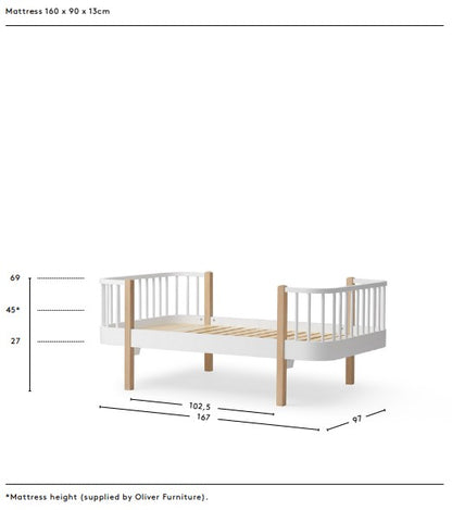 Oliver Furniture Wood Original Junior Bed - Oak
