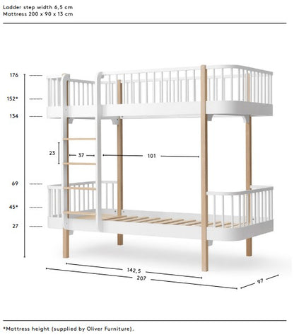 Oliver Furniture Wood Original Bunk Bed - Oak