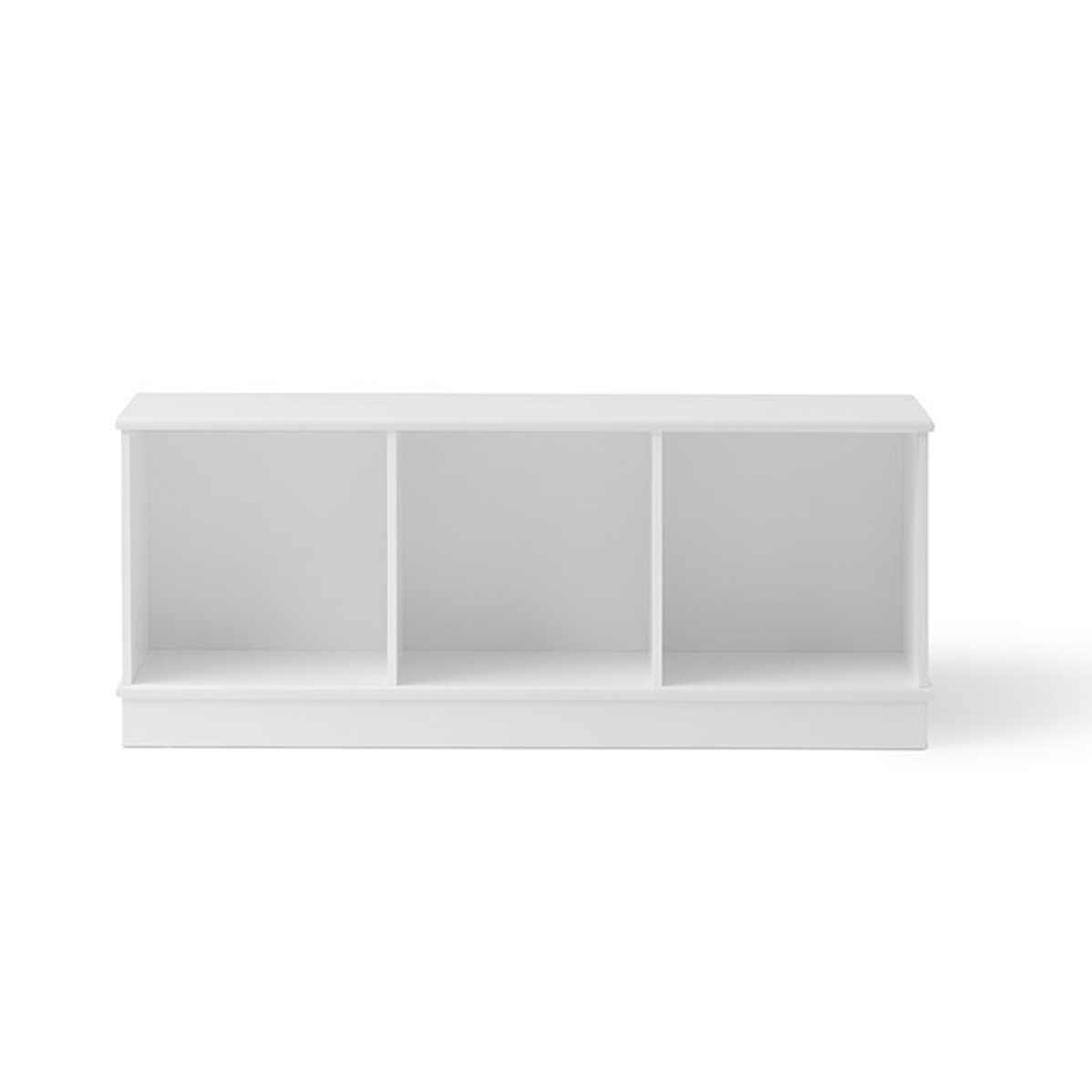 Oliver Wood Shelving Unit 3 x 1 With Base