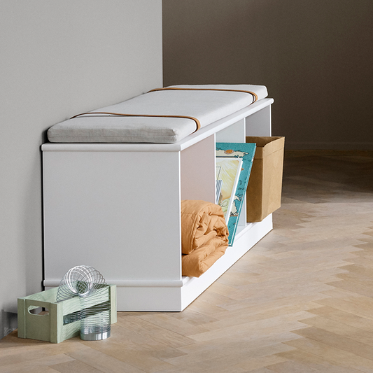 Oliver Wood Shelving Unit 3 x 1 With Base