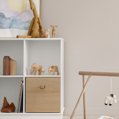 Oliver Wood Shelving Unit 3 x 1 With Base