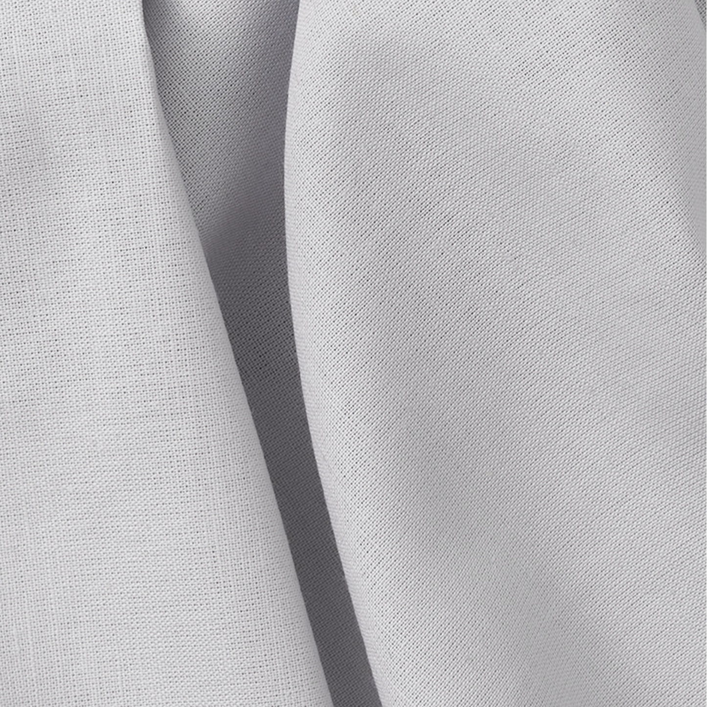 Close-up of gray fabric with a subtle texture