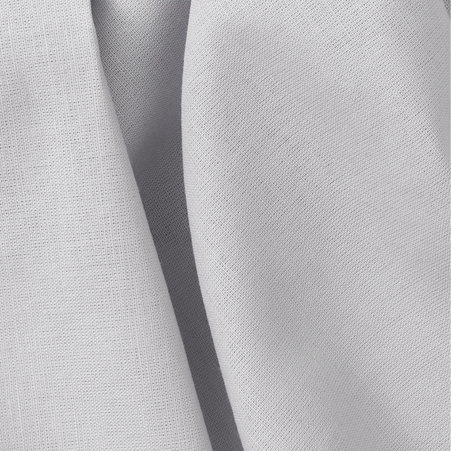 Close-up of gray fabric with a subtle texture