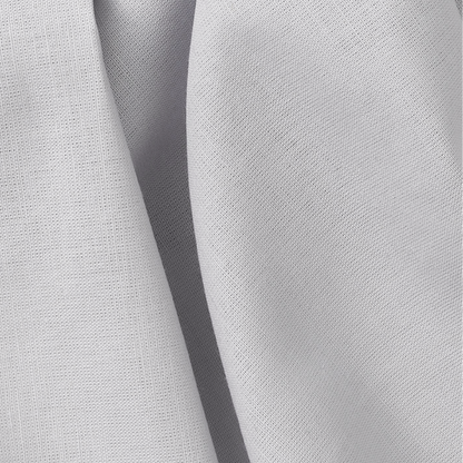 Close-up of gray fabric with a subtle texture