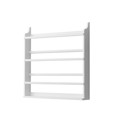 White towel rack on a white background