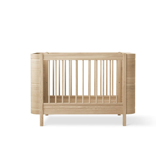 Oliver Furniture Wood Mini+ Cot Bed Excl Junior Kit - Oak