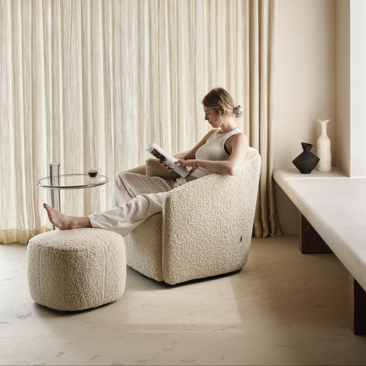 Quax Gomi Gliding & Swivel Nursing Chair - Teddy