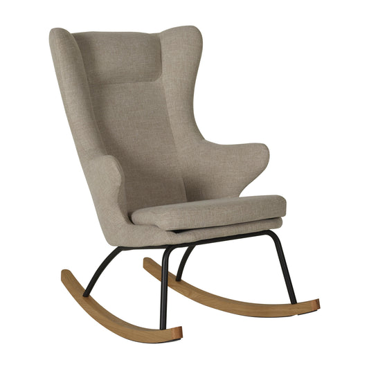 Quax De Luxe Adult Rocking Chair - Teddy Clay