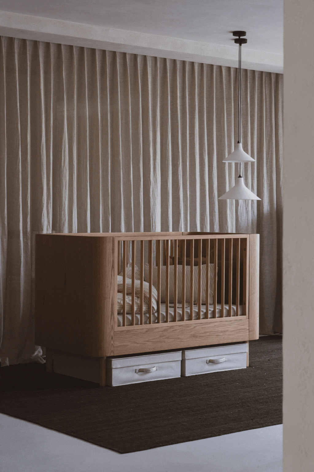 Quax Flow Cot Bed - 140 x 70 cm - Clay