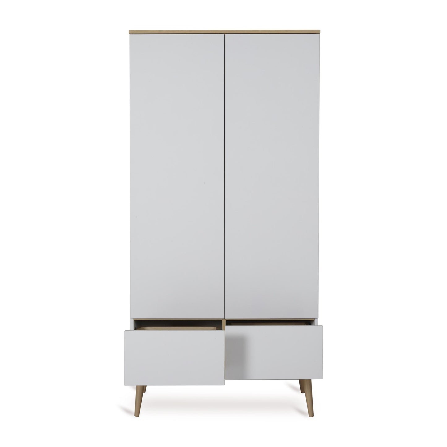 Wardrobe in White — lifestyle view in nursery setting