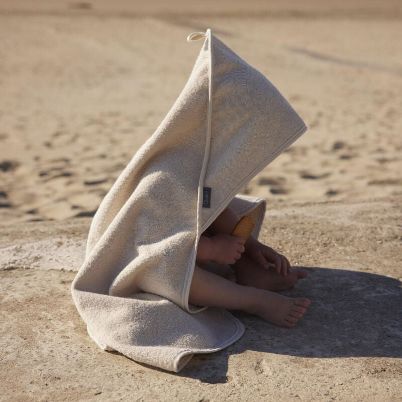 Kids Hooded Towel in Clay Colour