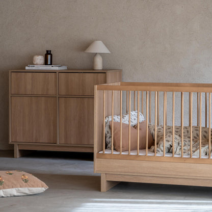 Quax Kyo Convertible Cot - Honey Ash