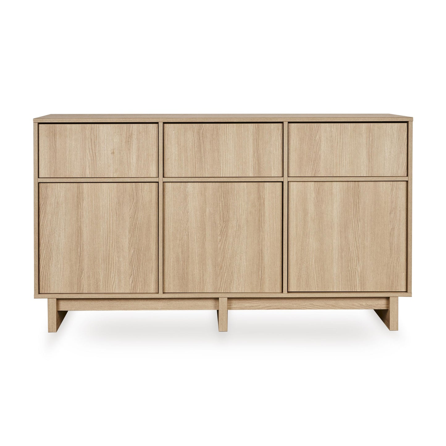 Large Baby Changing Unit with optional bookcase in honey ash