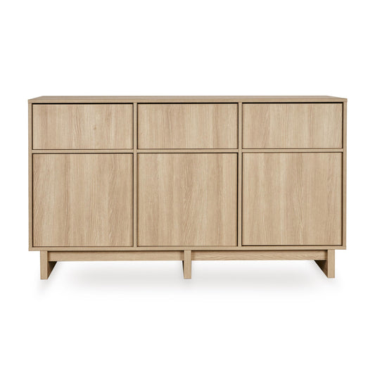 Large Baby Changing Unit with optional bookcase in honey ash
