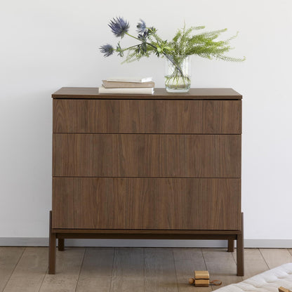Quax Ashi Dresser with Optional Baby Changer Top - Chestnut