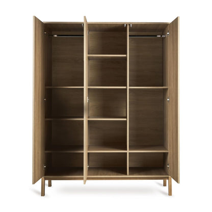 Quax Ashi 3 Door Wardrobe - Honey Ash