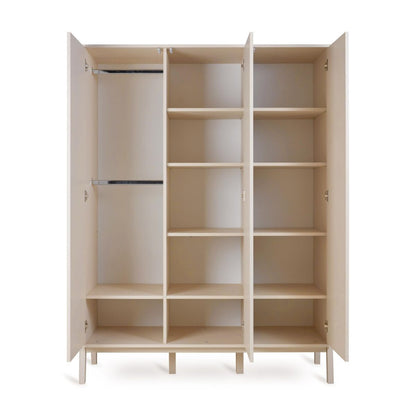 Quax Ashi 3 Door Wardrobe - Cream