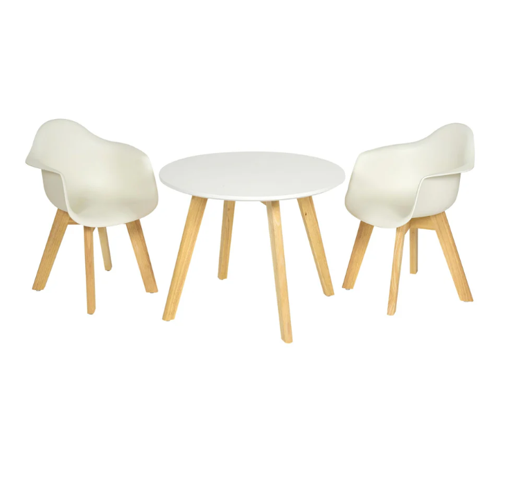 Quax Playroom Table and Chair Set - White