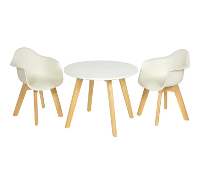 Quax Playroom Table and Chair Set - White