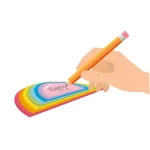 Legami Adhesive Notepad – Rainbow Thoughts