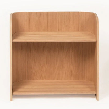 Curve Lab Small Curvy Bookcase - Oak Wood