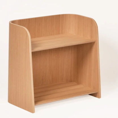 Curve Lab Small Curvy Bookcase - Oak Wood