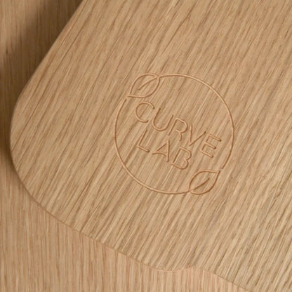 Curve Lab Small Curvy Bookcase - Oak Wood