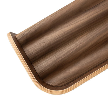 Curve Lab Small Curvy Bookcase - Walnut Wood