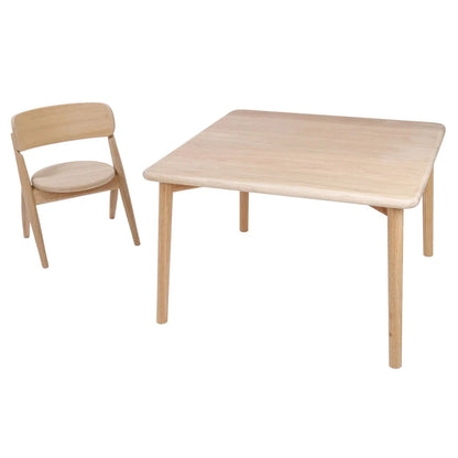 Curve Lab Square Table - Oak Wood