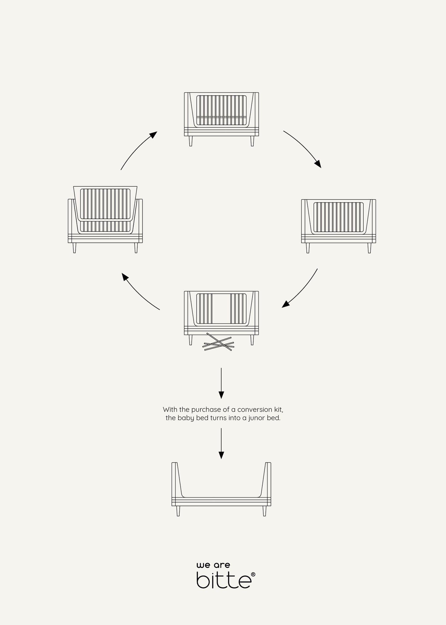 Junior Bed by We are Bitte - Oak