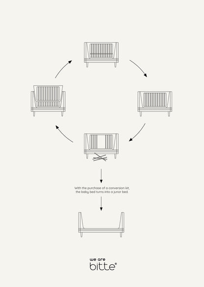 Junior Bed by We are Bitte - Oak