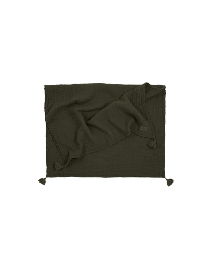 Blanket in washed double muslin Wabi-Sabi