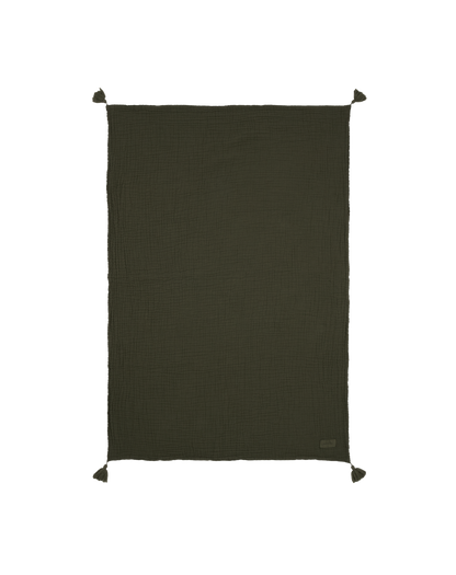 Blanket in washed double muslin Wabi-Sabi