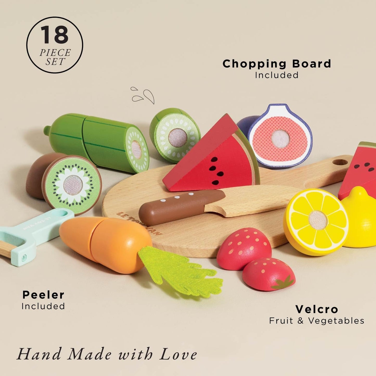 Le Toy Van Chopping Board & Sliceable Food