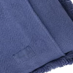 Fringes Cushion Landscape Washed Cotton- Cobalt