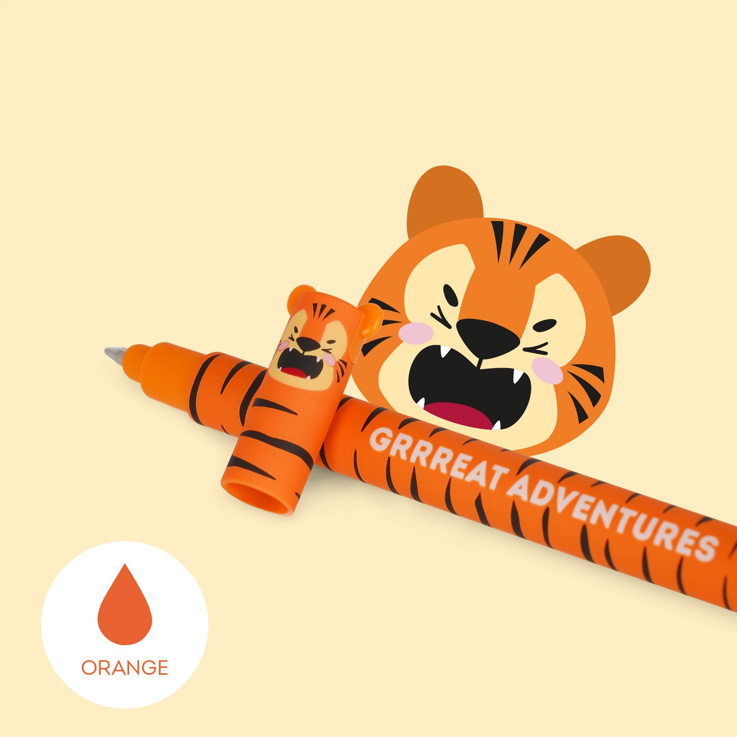 Legami Erasable Pen - Tiger