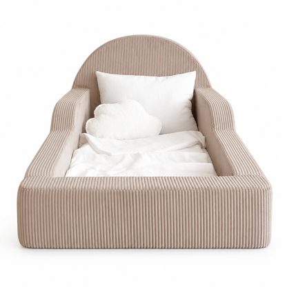 MONIO Montessori Corduroy Floor Bed - Beige