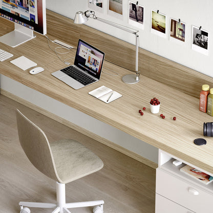 Nidi teen bedroom study desk with integrated drawer storag
