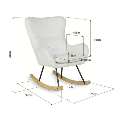 Quax Rocking Nursing Chair Basic - Desert