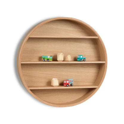 Curve Lab Round Shelf - Oak Wood