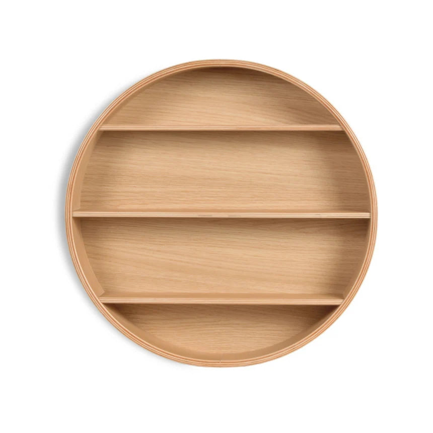 Curve Lab Round Shelf - Oak Wood