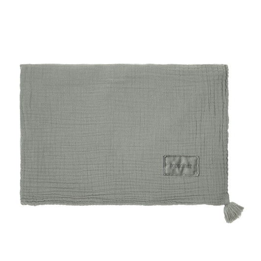 Blanket in washed double muslin Wabi-Sabi