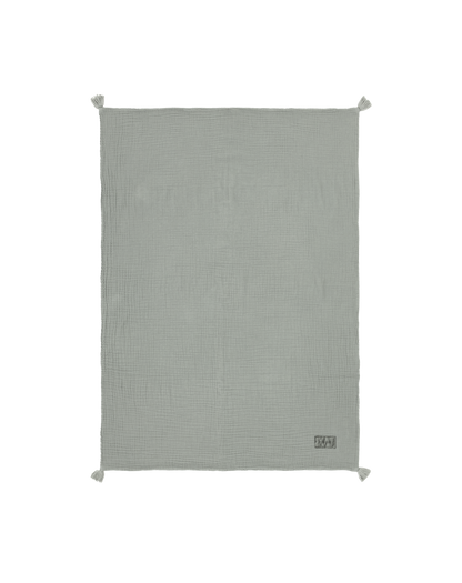 Blanket in washed double muslin Wabi-Sabi