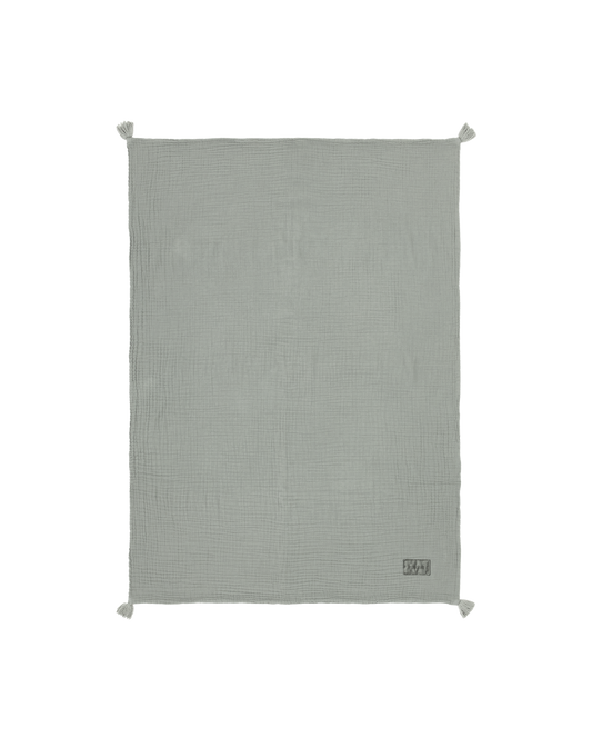 Blanket in washed double muslin Wabi-Sabi