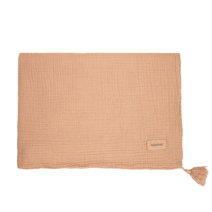 Blanket in washed double muslin Wabi-Sabi